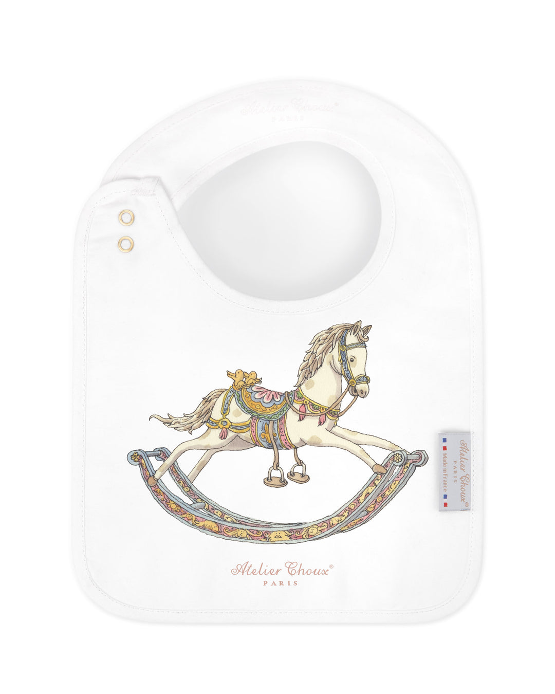 Satin Bib Rocking Horse - Atelier Choux