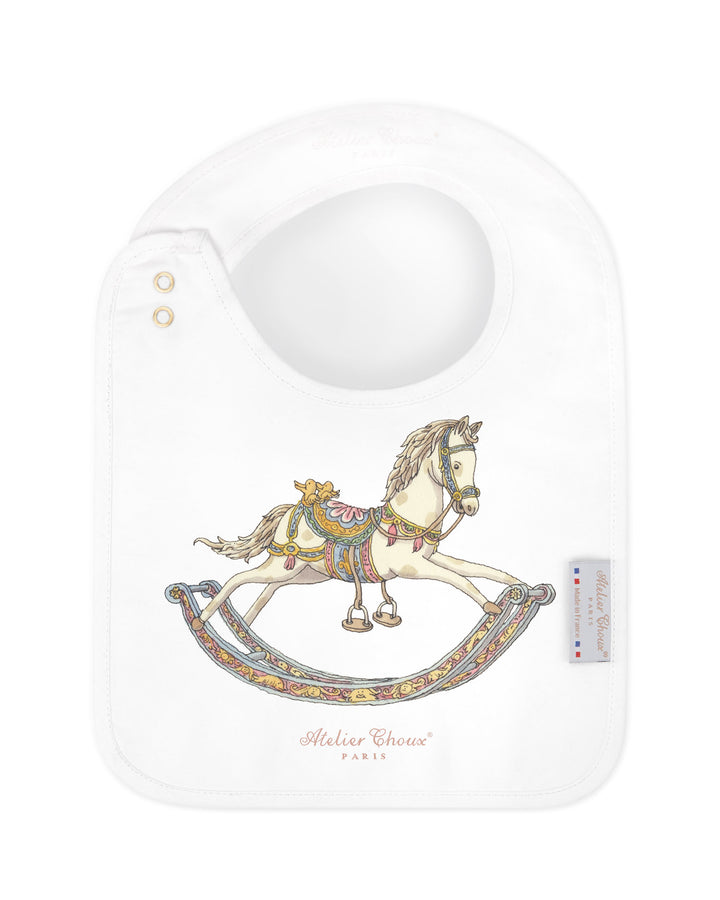 Satin Bib Rocking Horse - Atelier Choux