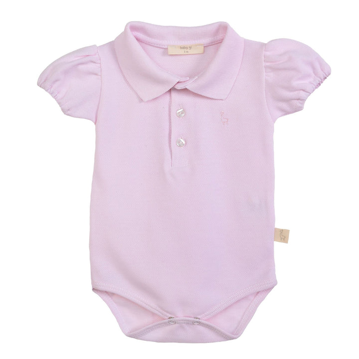 Romper polo lichtroze - Baby Gi