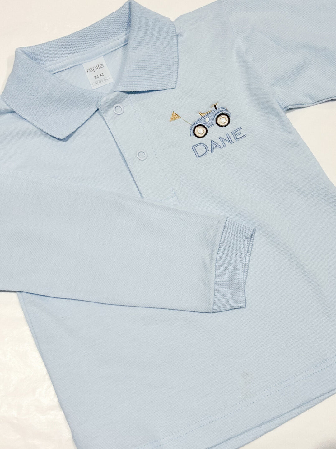 Polo lange mouw (lichtblauw) - Rapife