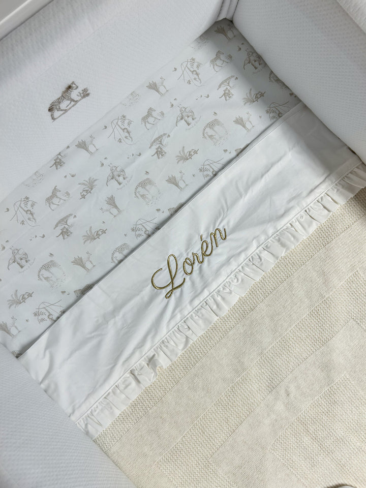 Ledikantlaken Parisian met ruche - Poetree Kids