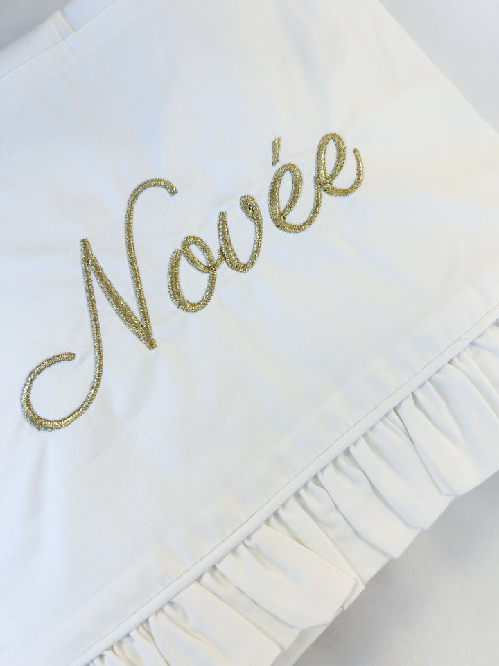 Wieg laken Parisian met Ruche - Poetree Kids