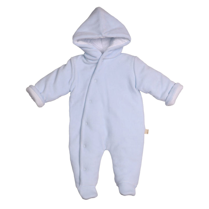 Onesie velours (lichtblauw) - Baby Gi