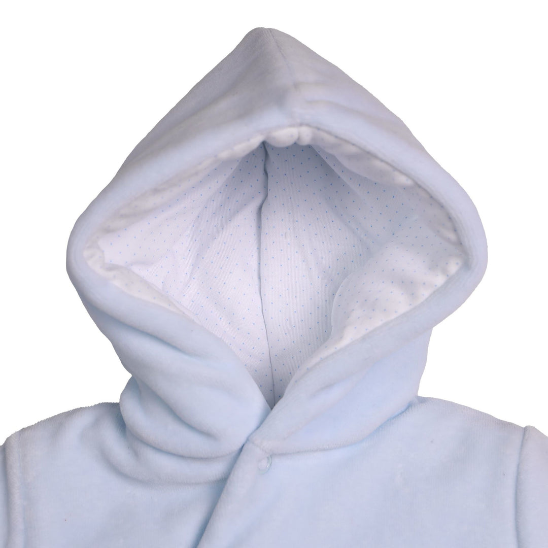 Onesie velours (lichtblauw) - Baby Gi