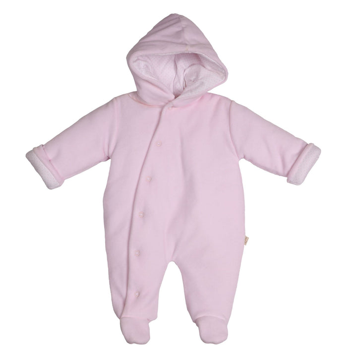 Onesie velours  (Lichtroze) - Baby Gi