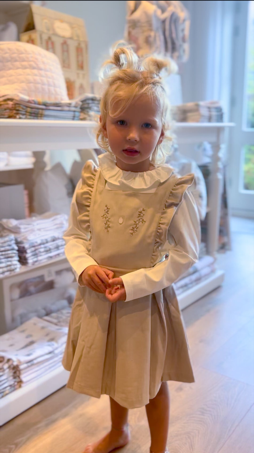 Set : 2- Delig jurk + top (Beige) - Patachou