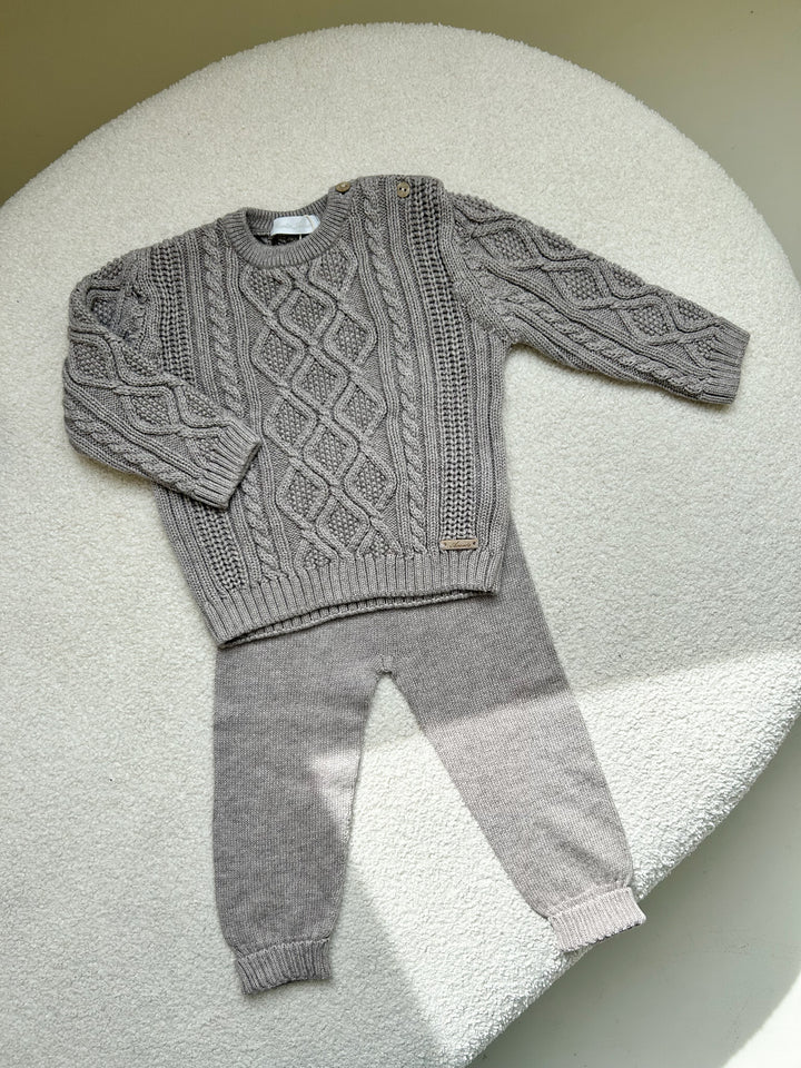 Broekje gebreide (taupe) - Marrtin Aranda