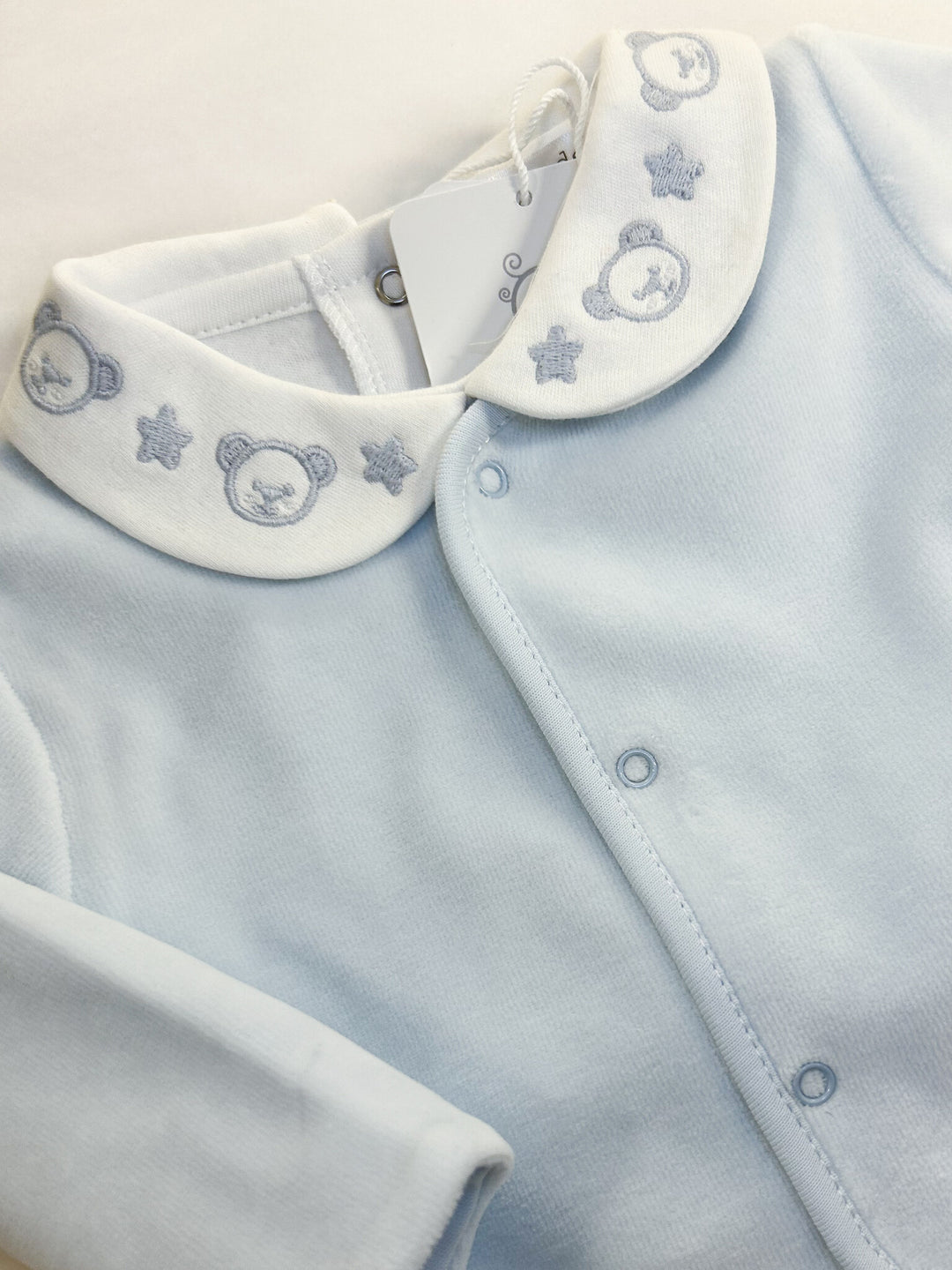 Vestje Velours (lichtblauw) - Baby Gi