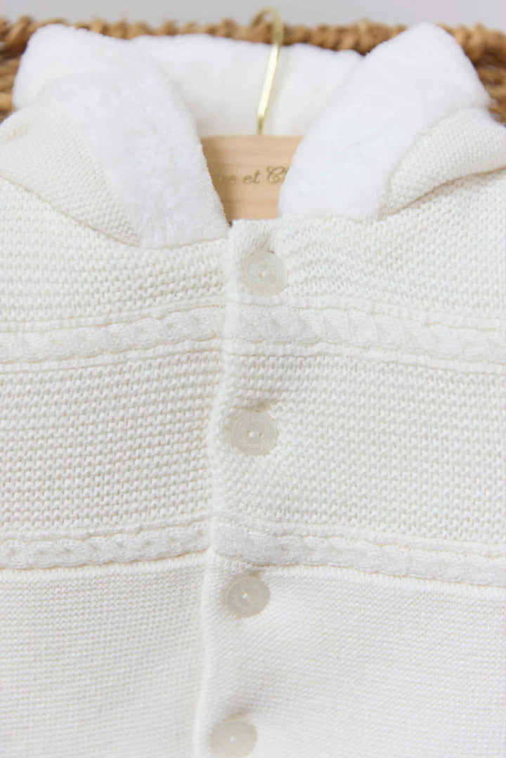 Jasje gebreid (offwhite) - Tartine et Chocolat