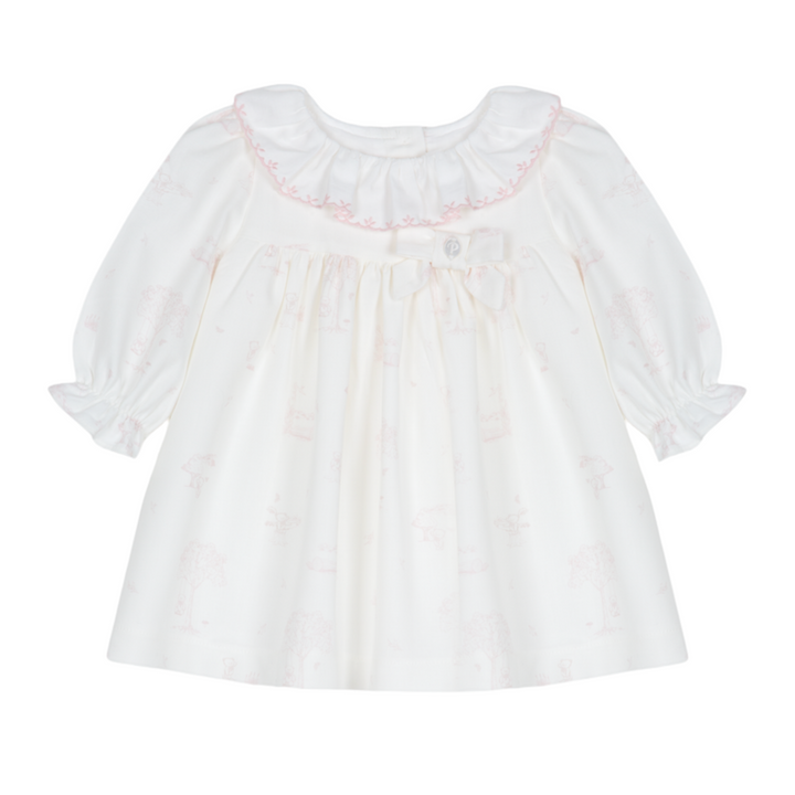 Jurk Toile de jouy (Lichtroze) - Patachou