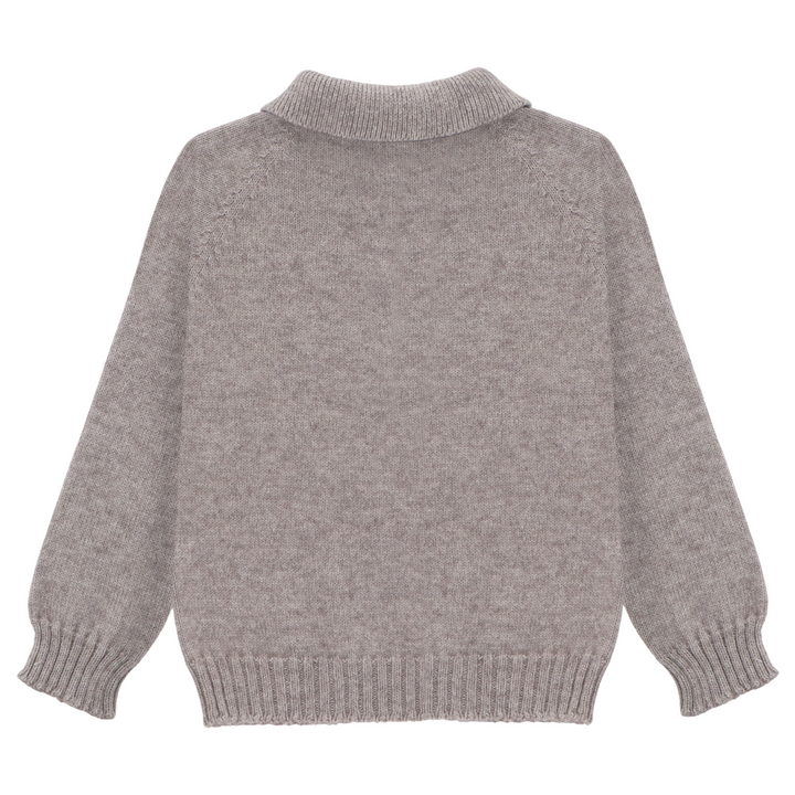 Polo gebreid (taupe) - Martin Aranda