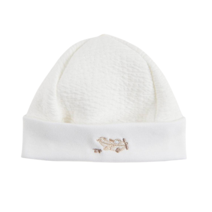 Mutsje Vliegtuig  Gewafeld katoen  - Theophile et Patachou