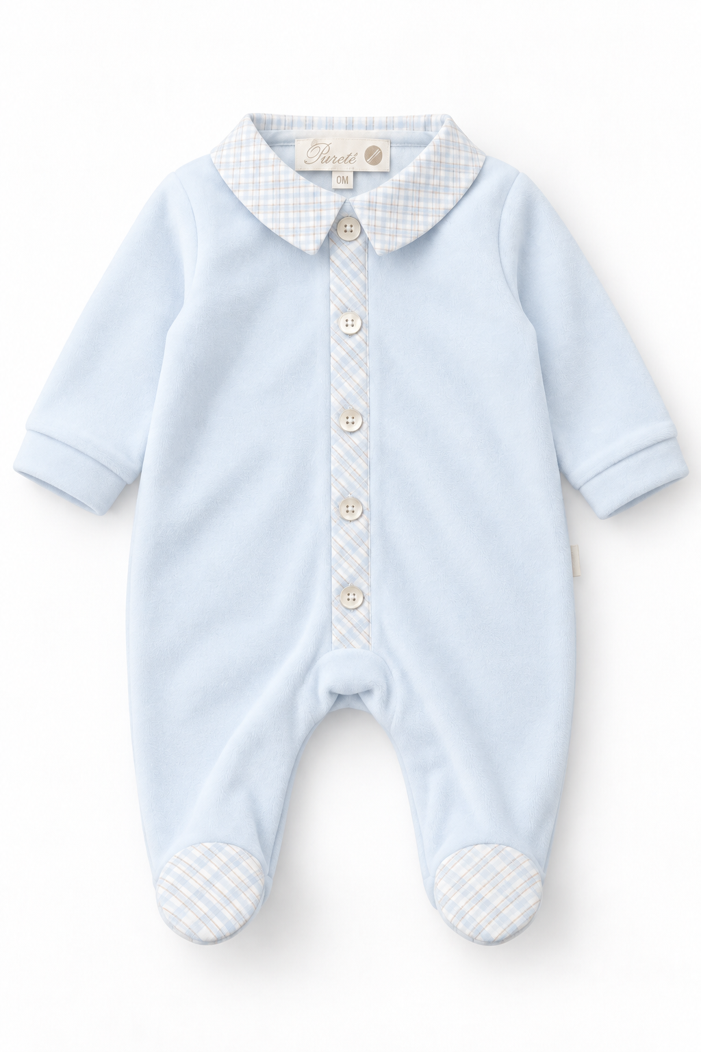 Pureté du Bébé babypakje ruit | Personaliseerbaar