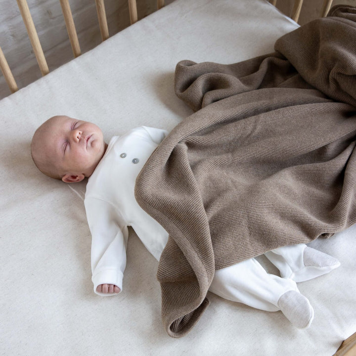 Deken Choco gebreid - Little Mack