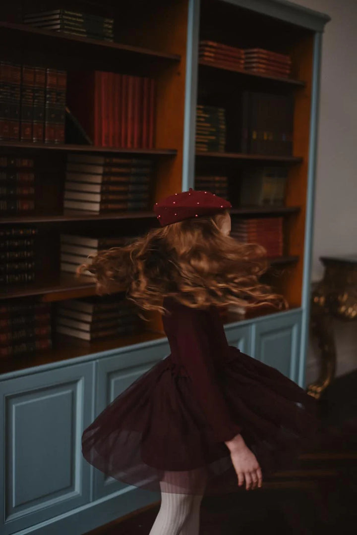 Julie Tutu Dress (Burgundy) - LRDM