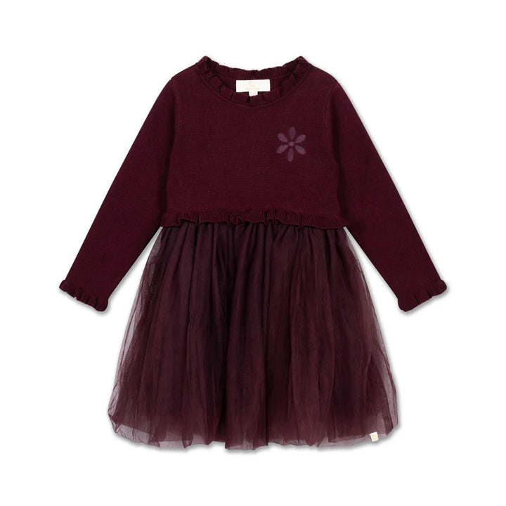 Julie Tutu Dress (Burgundy) - LRDM