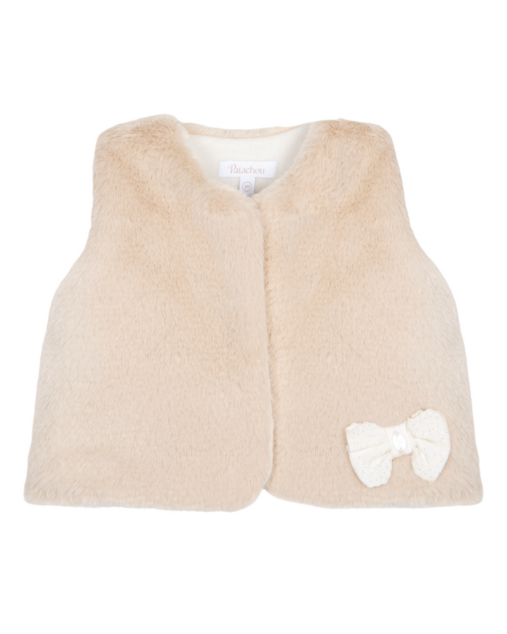 Gilet faux fur  (Beige) - Patachou
