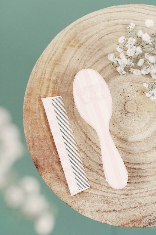 Borstel + Kam Garda (lichtroze) - Tartine et Chocolat