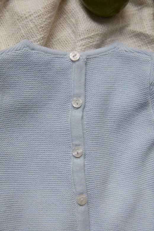 Babypakje 2-delig gebreid (lichtblauw) - Tartine et Chocolat