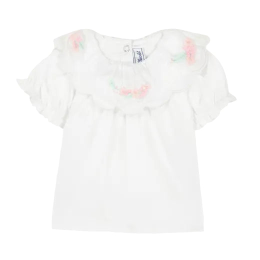 T-shirt Geborduurde bloemen - Tartine et Chocolat