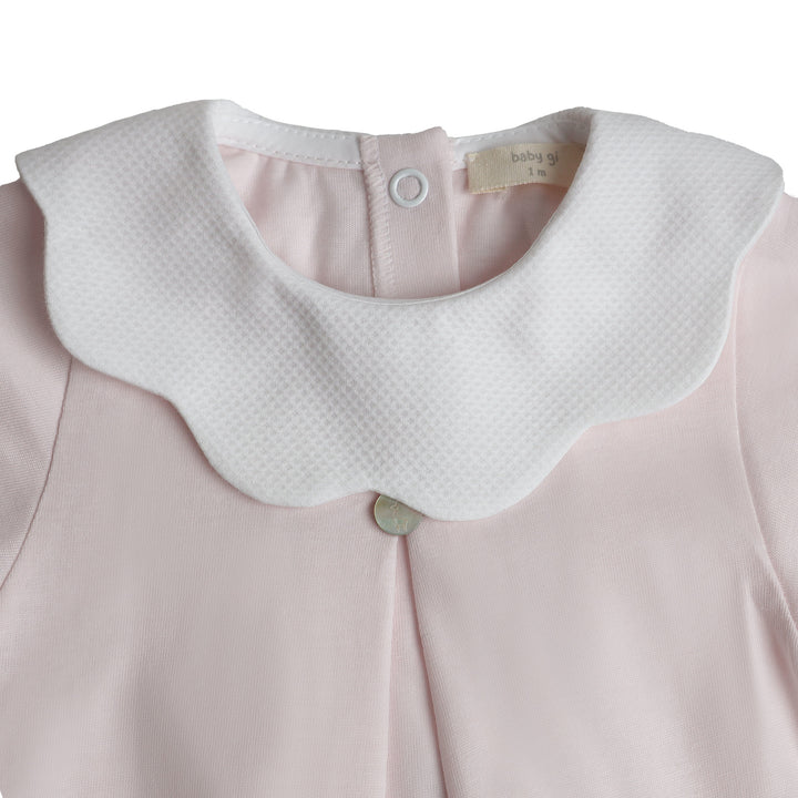 Shortie Pique kraag (lichtroze) - Baby Gi
