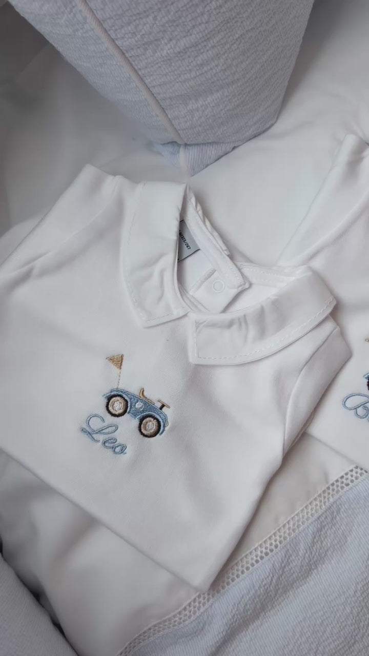 Romper punt kraag (lange mouw) - Babidu