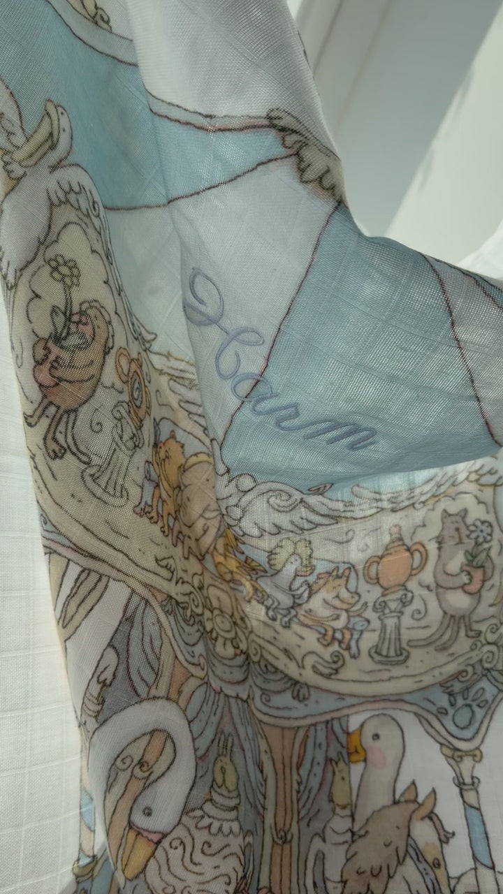 Carre Carousel Blue - Atelier Choux