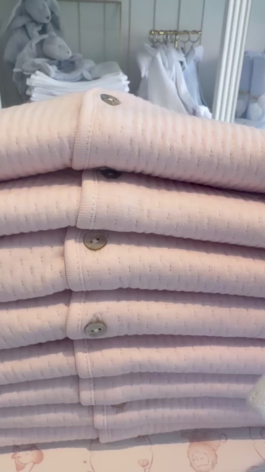 Baby Gi vestje/jasje | Lichtblauw, Lichtroze & Offwhite