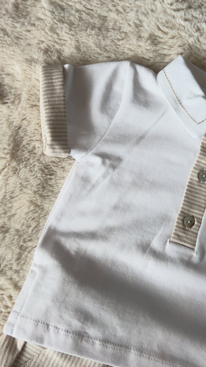 Set polo + short streep - Deolinda