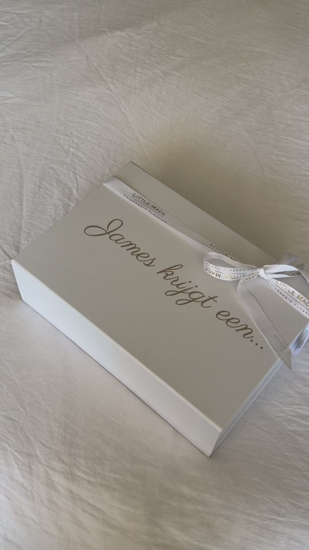 Gender reveal box personaliseren - Little Mack