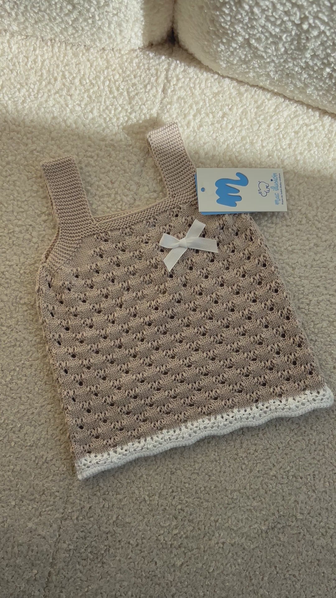 Setje gebreid bloomer + top - Mac Ilusion