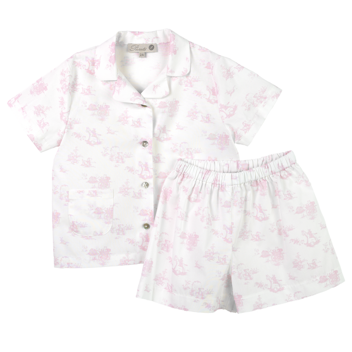 Pyjama Toile de Jouy (lichtroze) - Purete