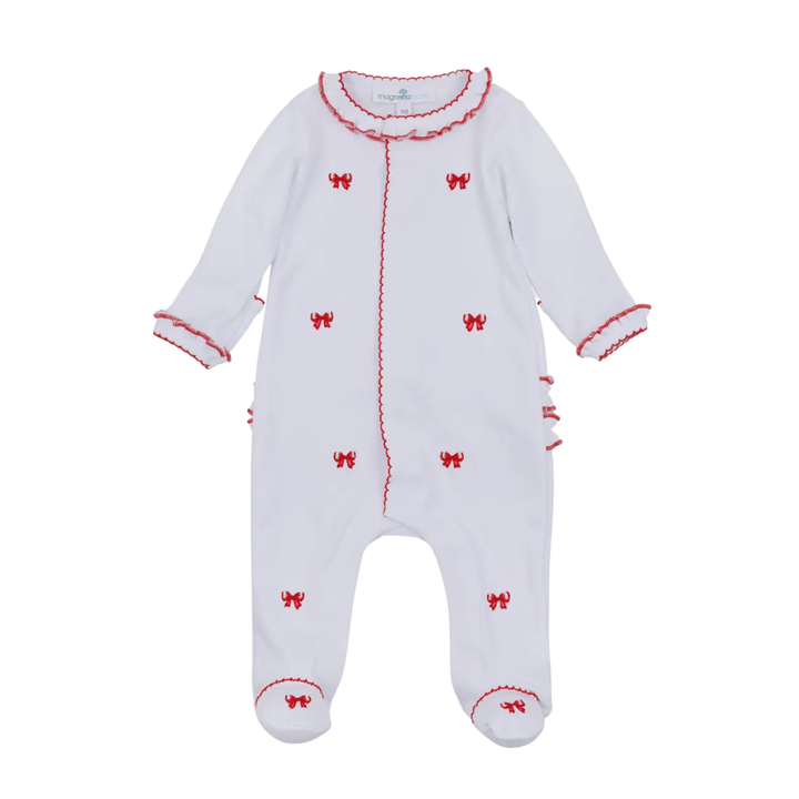 Pyjama rode strikjes - Little Mack