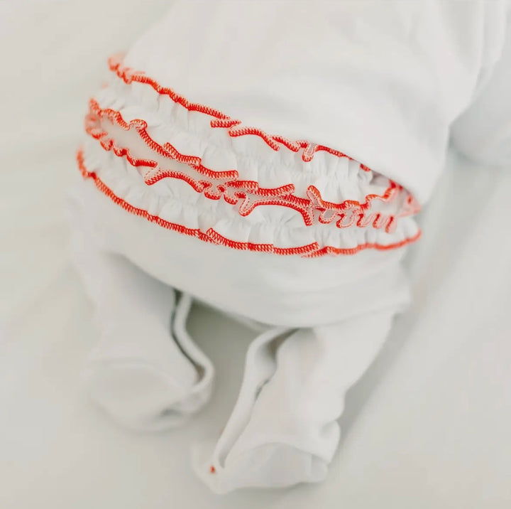 Pyjama rode strikjes - Little Mack