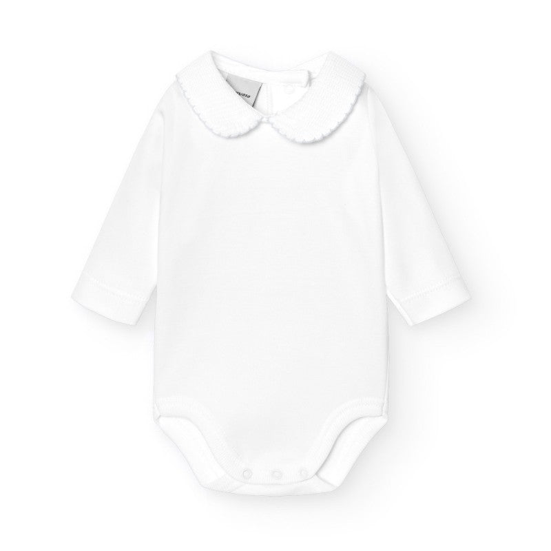Romper pique kraag (lange mouw) - Babidu