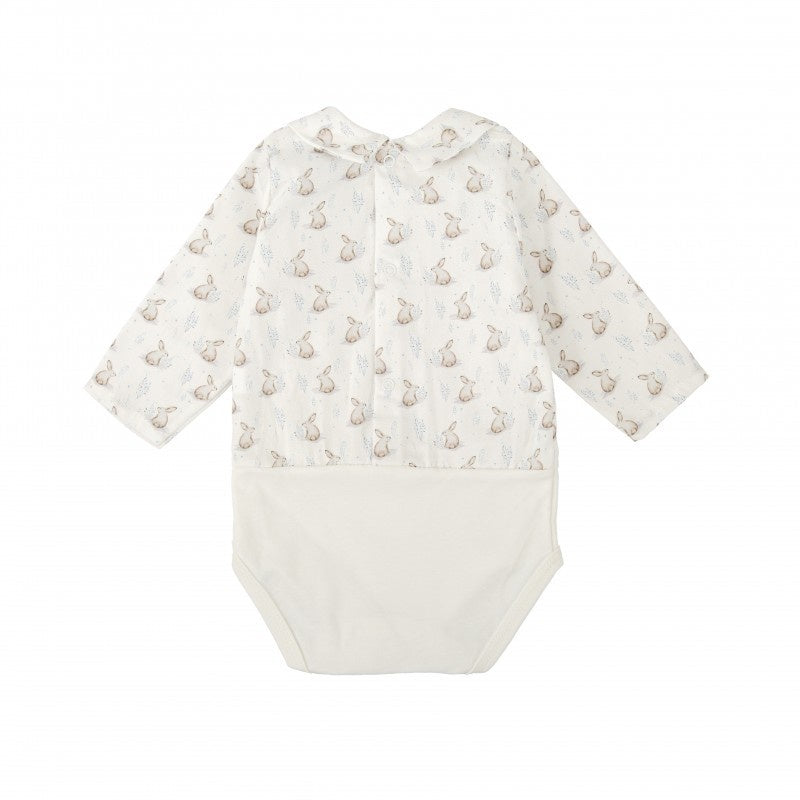 Body/romper Konijntjes (Lichtblauw) - Babidu