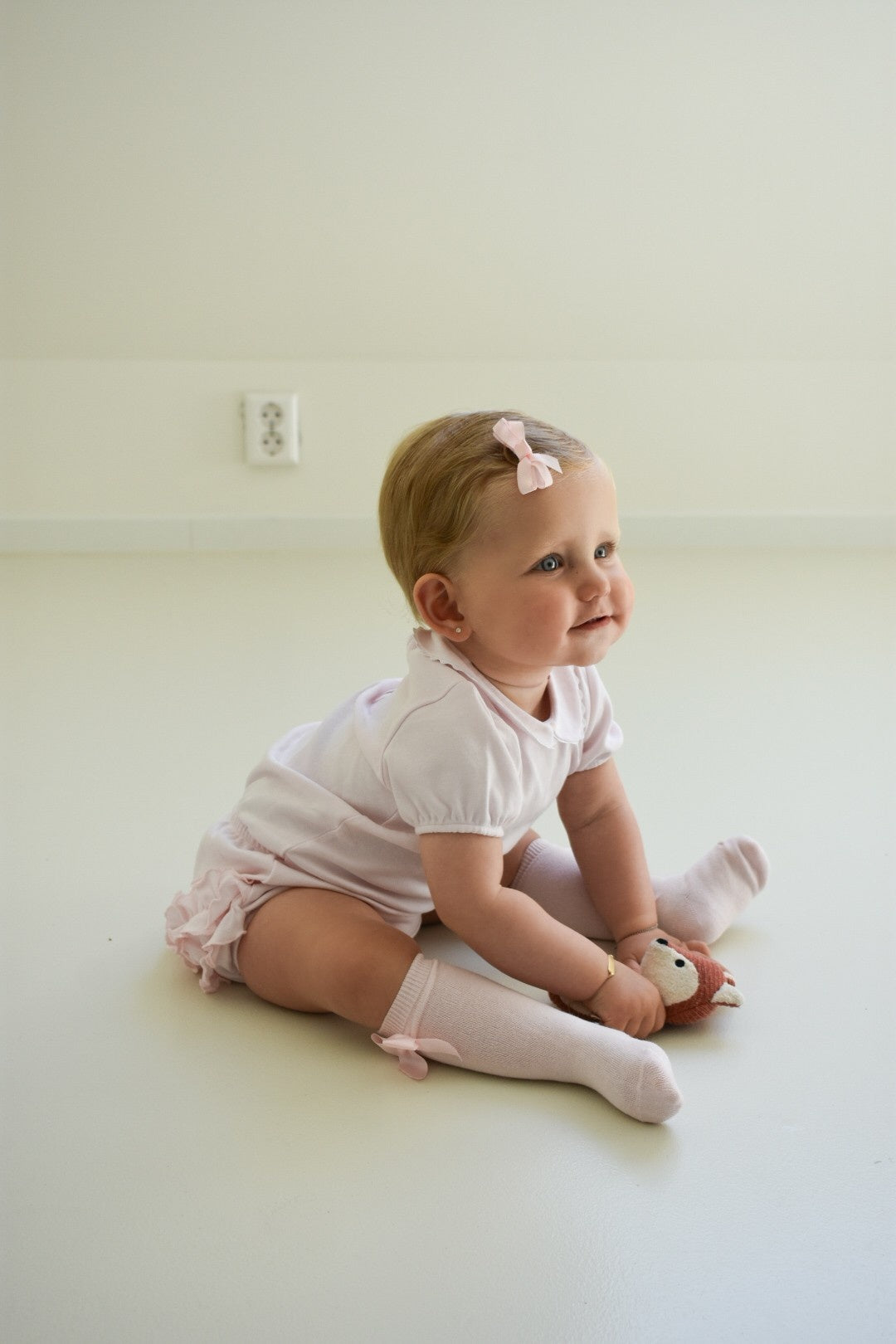 Bloomer/Luierbroekje ruches (lichtroze) - Baby Gi