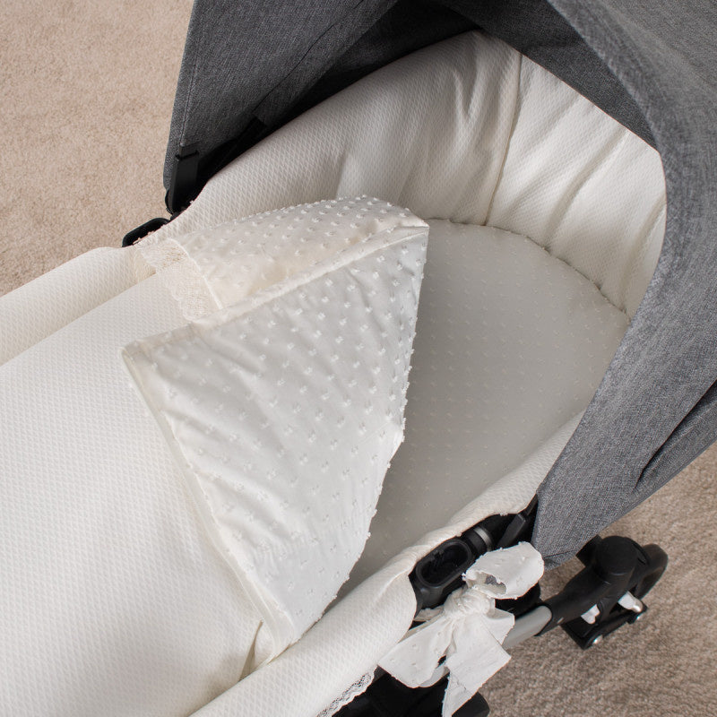 Deken Plumenti voor reiswieg kinderwagen - Little Mack
