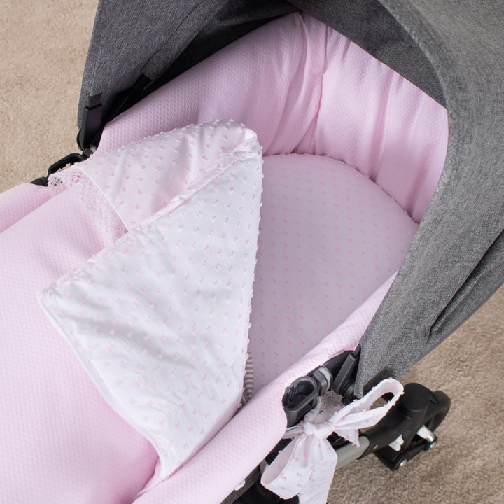 Deken Plumenti voor reiswieg kinderwagen - Little Mack