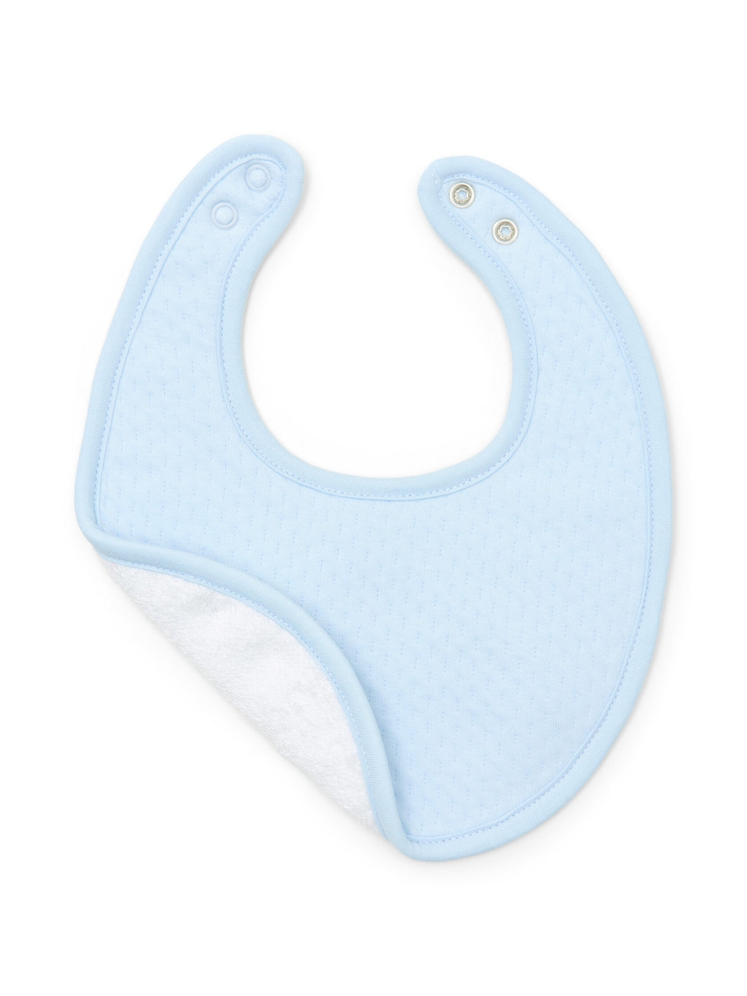 Newborn slabber badstof achterkant lichtblauw 