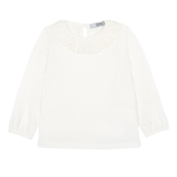 T-shirt broderie kraagje - Dr. Kid