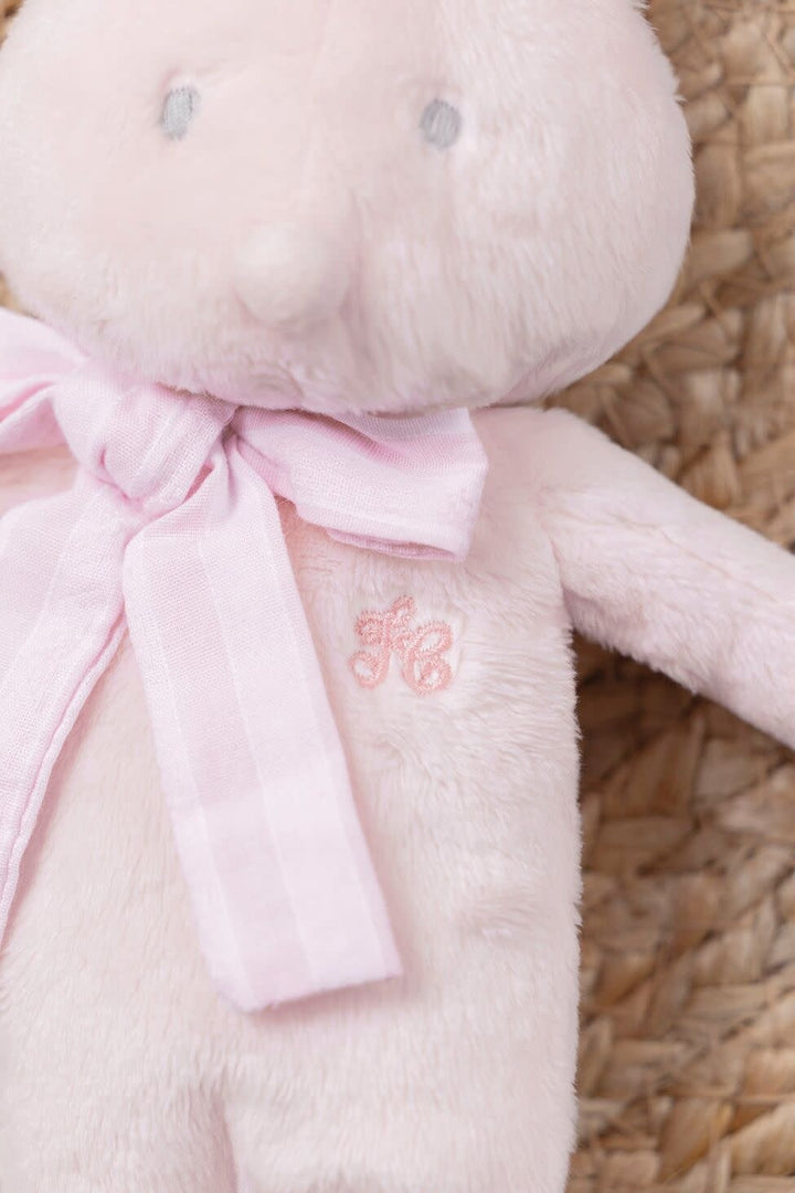 Knuffel Konijn Augustin met strik  (lichtroze) - Tartine et Chocolat