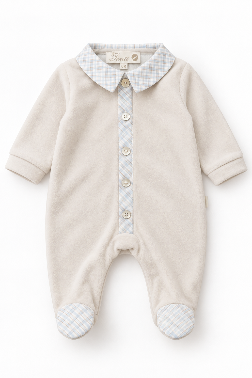 Pureté du Bébé babypakje ruit | Personaliseerbaar