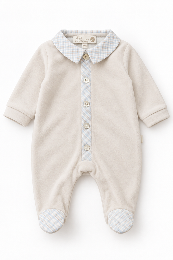 Pureté du Bébé babypakje ruit | Personaliseerbaar