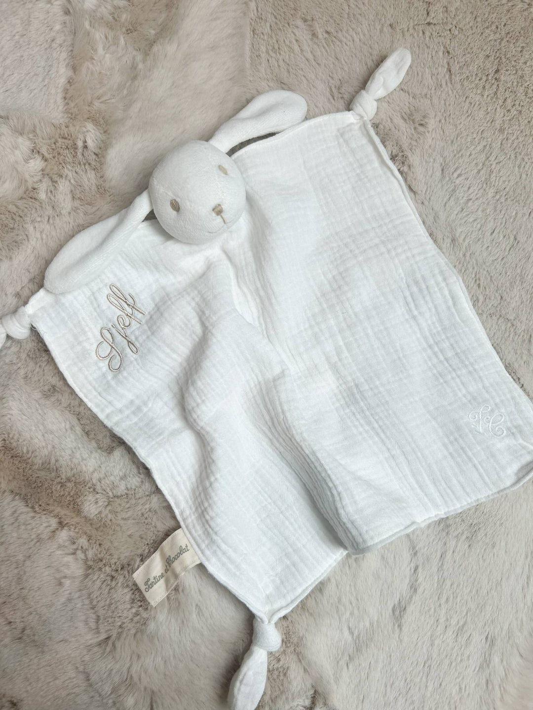 Knuffeldoekje Konijn ''Augustin the Rabbit'' - Tartine Et Chocolat