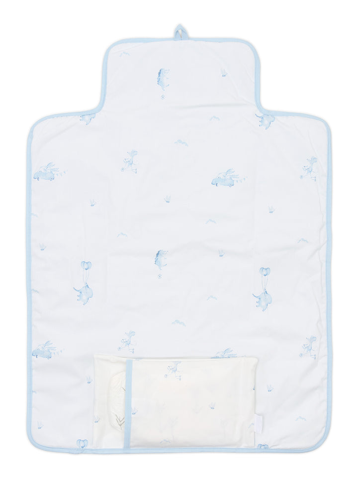 Poetree Kids reisverschoonmat jersey katoen | Personaliseerbaar met naam