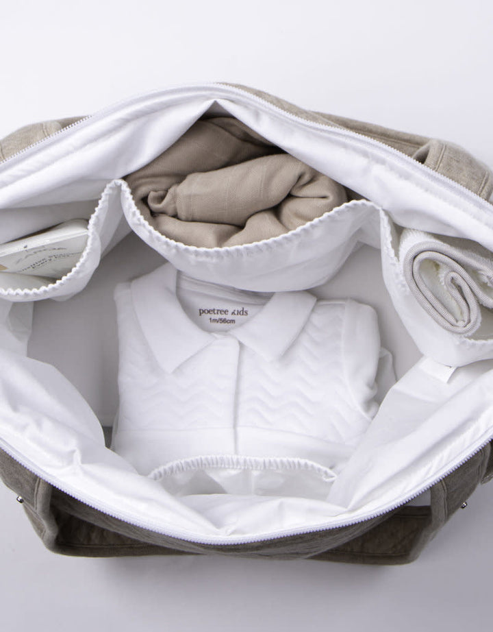 Verzorgingstas Chevron Light Camel - Poetree Kids