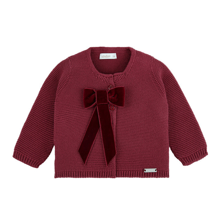 Vestje Garter Stitch Coquette strik - Cóndor