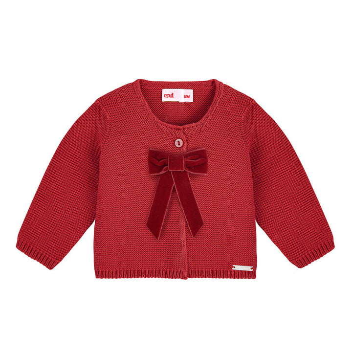 Vestje Garter Stitch Coquette strik - Cóndor