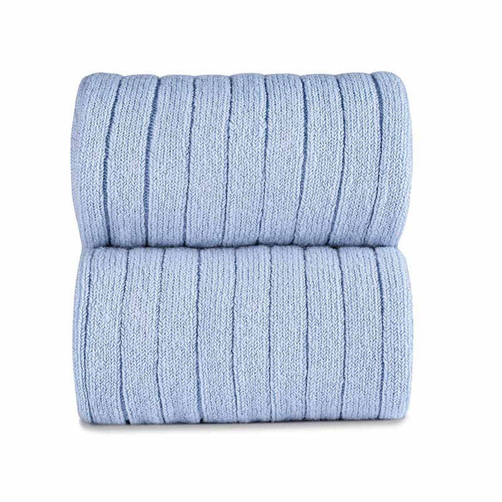 Kniekousen rib  (lichtblauw) - Condor